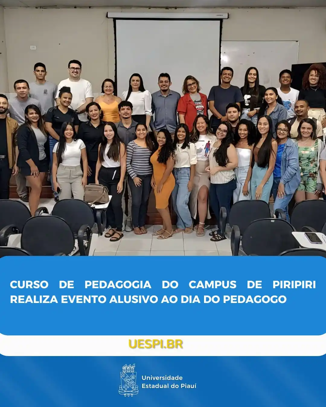 Image from UESPI Oficial: Na última terça-feira (21), o curso de Pedagogia do Campus Professor A...