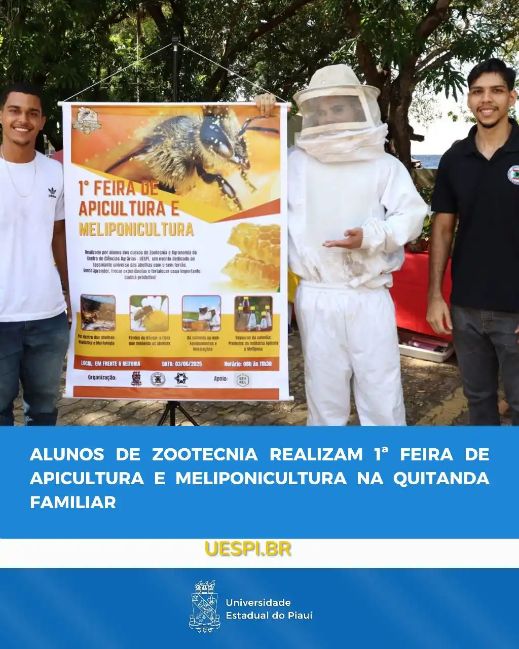 Image from UESPI Oficial: Nesta terça-feira (03), os alunos do 8º período do curso de Zootecnia ...