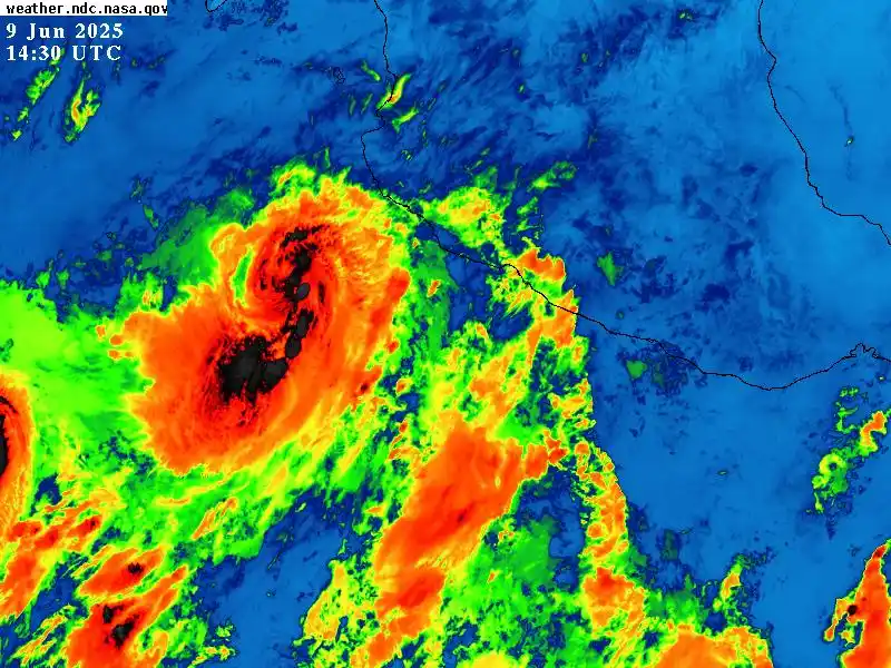 Image from Vigilancia Tropical ✅: ✅OFICIAL: 🌀En la mañana de este lunes la Tormenta Tropical Bárbara ga...