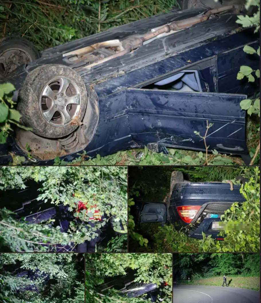 Image from Bergische Blaulichtnews: ++ PKW überschlug sich auf Wiedener Straße ++ Am späten Mittwochabend...
