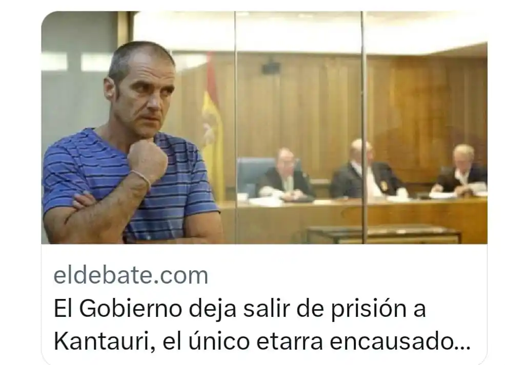 Image from JOSE GOSALBEZ Concejal Ayto de Valencia.: Si mataste a 20 y te llamas Kantauri, Marlaska te abre la celda. Si e...
