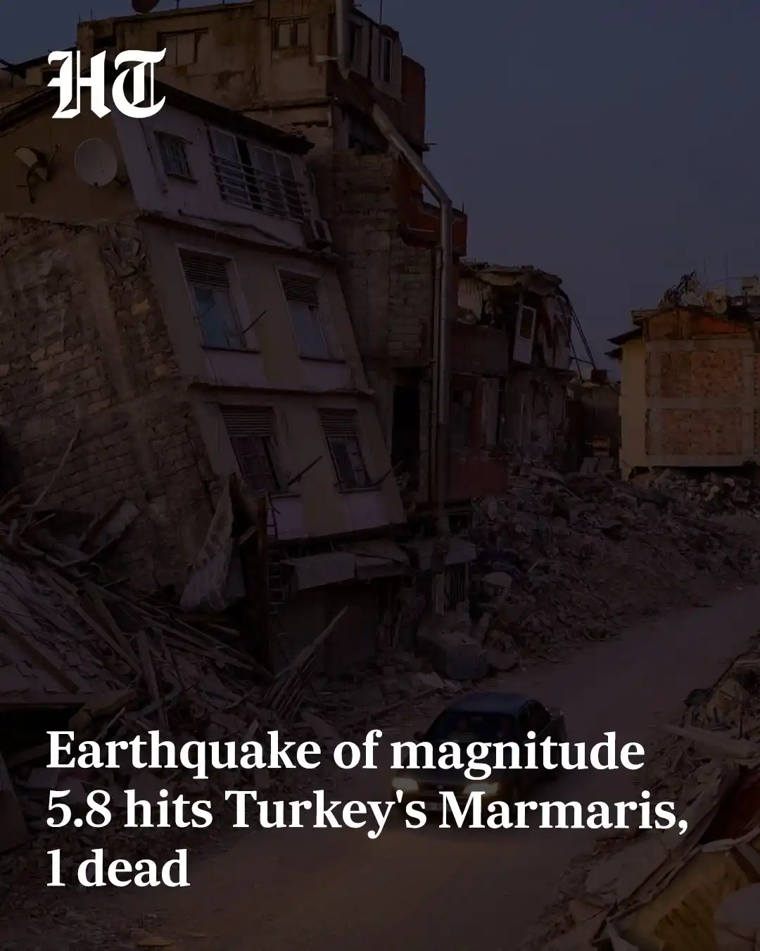 Image from Hindustan Times: 🚨A 5.8 magnitude earthquake struck the Marmaris area of southwestern ...
