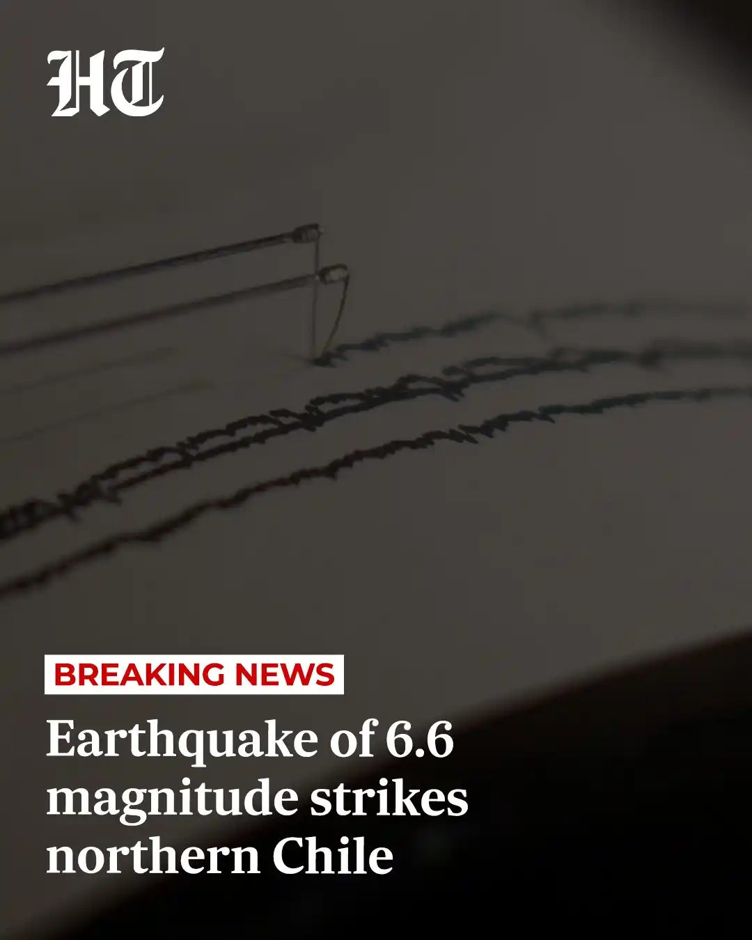 Image from Hindustan Times: A magnitude 6.6 earthquake struck the coast of the northern Chile regi...