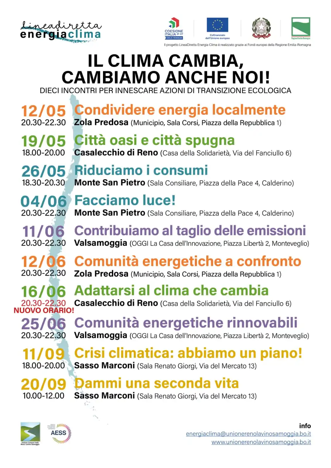 Image from Comune di Valsamoggia News: 🌍 Il clima cambia, cambiamo anche noi! Continuano gli incontri per pa...