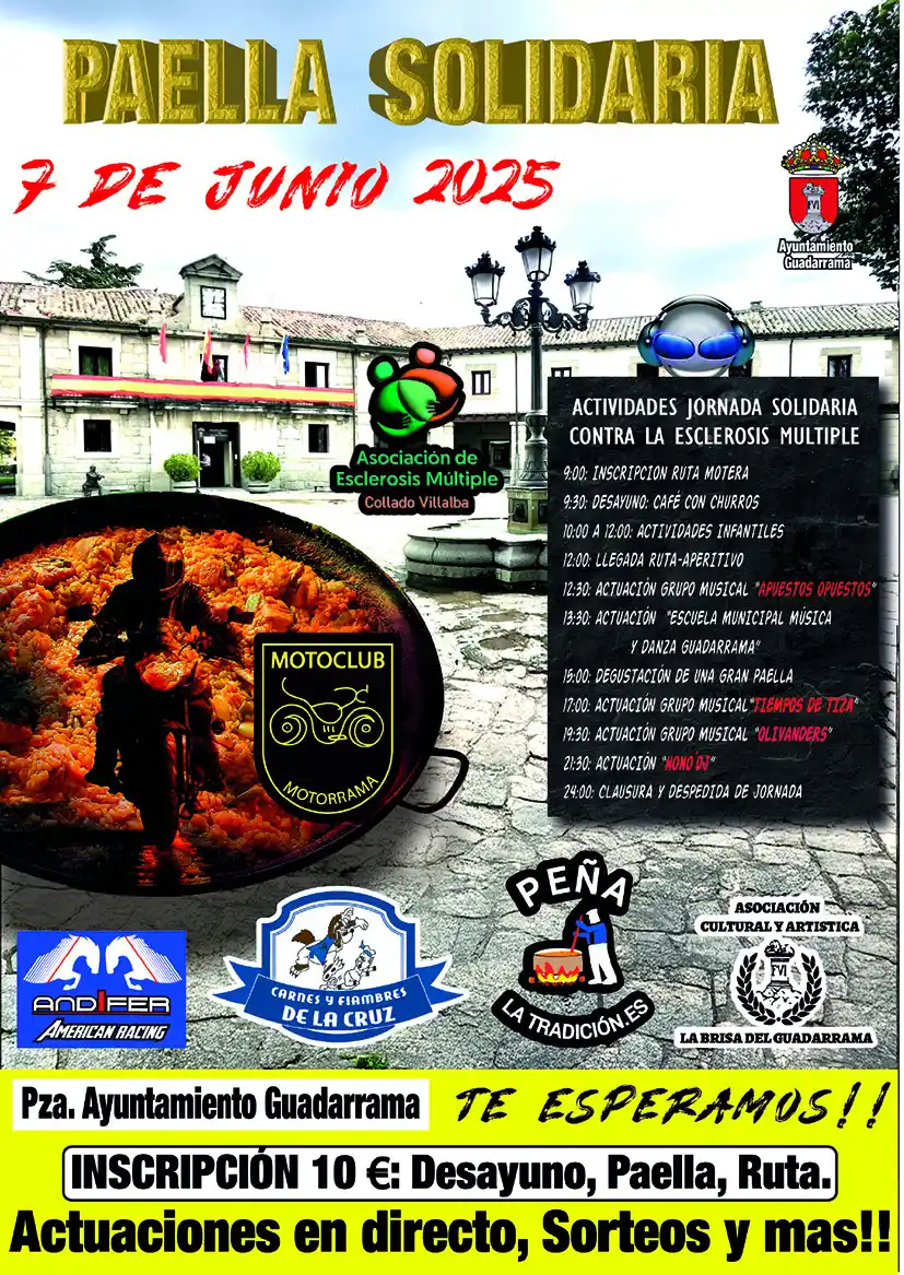 Image from Agenda y noticias de Guadarrama. Ayuntamiento de Guadarrama: 📆Mañana sábado 7 de junio  *Jornada solidaria en beneficio de la Asoc...