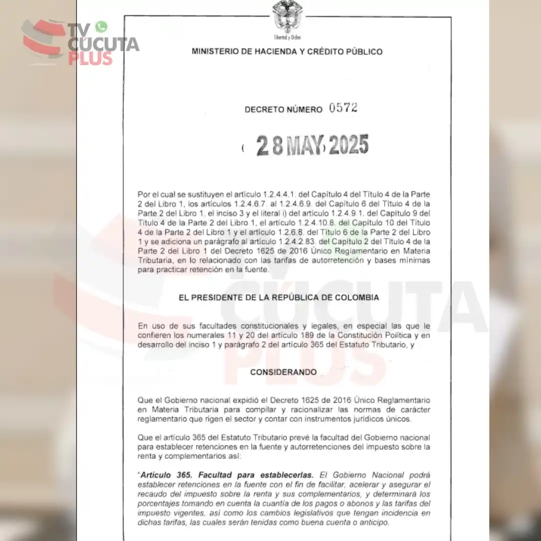 Image from Tvcucuta.co: Molestia ciudadana aumenta con subida de la Retención en la fuente <a...