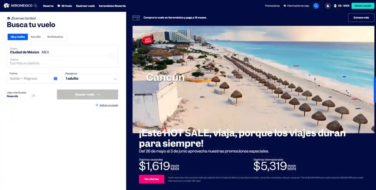 Image from Xataka Selección - Ofertas México: Si ya andan planeando las vacaciones, Aeroméxico tiene descuentos en u...