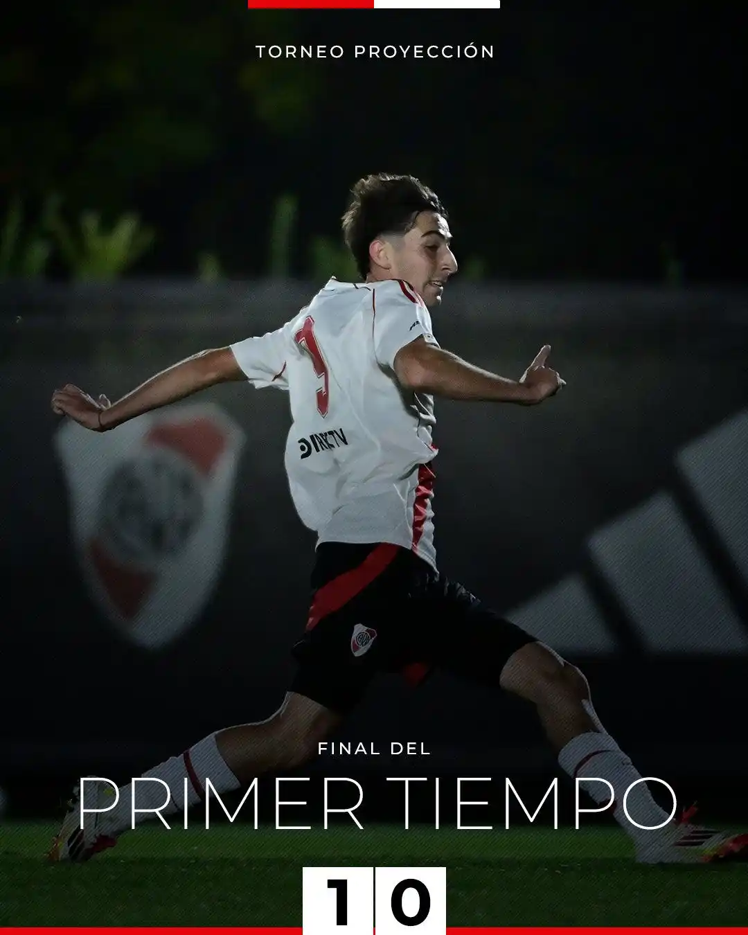 Image from River Plate: Final del primer tiempo en River Camp. El Millonario le está ganando 1...