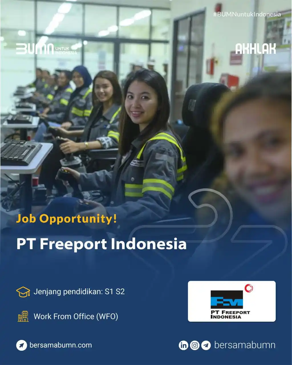 Image from Rekrutmen Bersama BUMN: Lowongan Kerja BUMN PT Freeport Indonesia Lihat info Selengkapnya: ht...