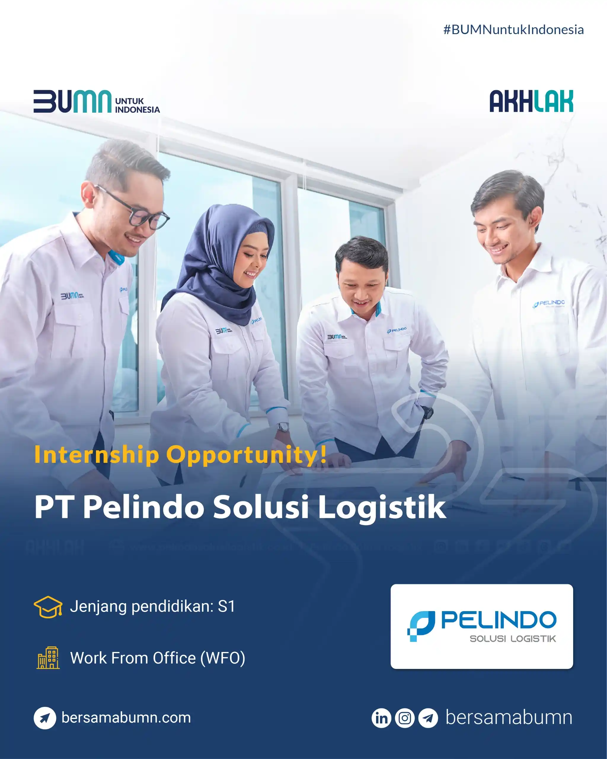 Image from Rekrutmen Bersama BUMN: Lowongan Magang BUMN PT Pelindo Solusi Logistik Lihat info Selengkapn...