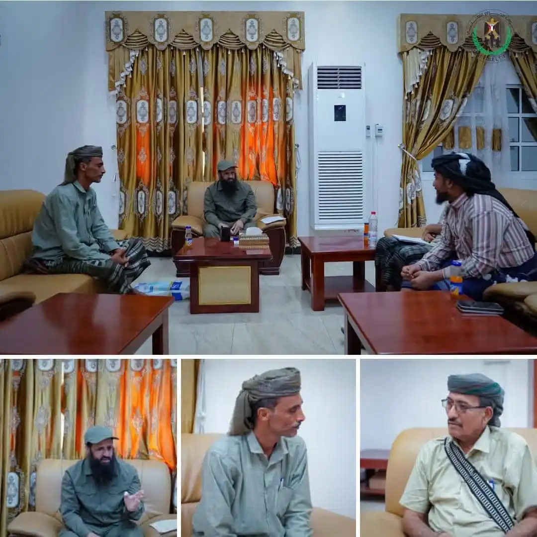 Image from قناة الكحلي الإعلامية: العميد الوالي يلتقي قيادة السلطة المحلية والأمنية بأحور ويؤكد أهمية تأ...