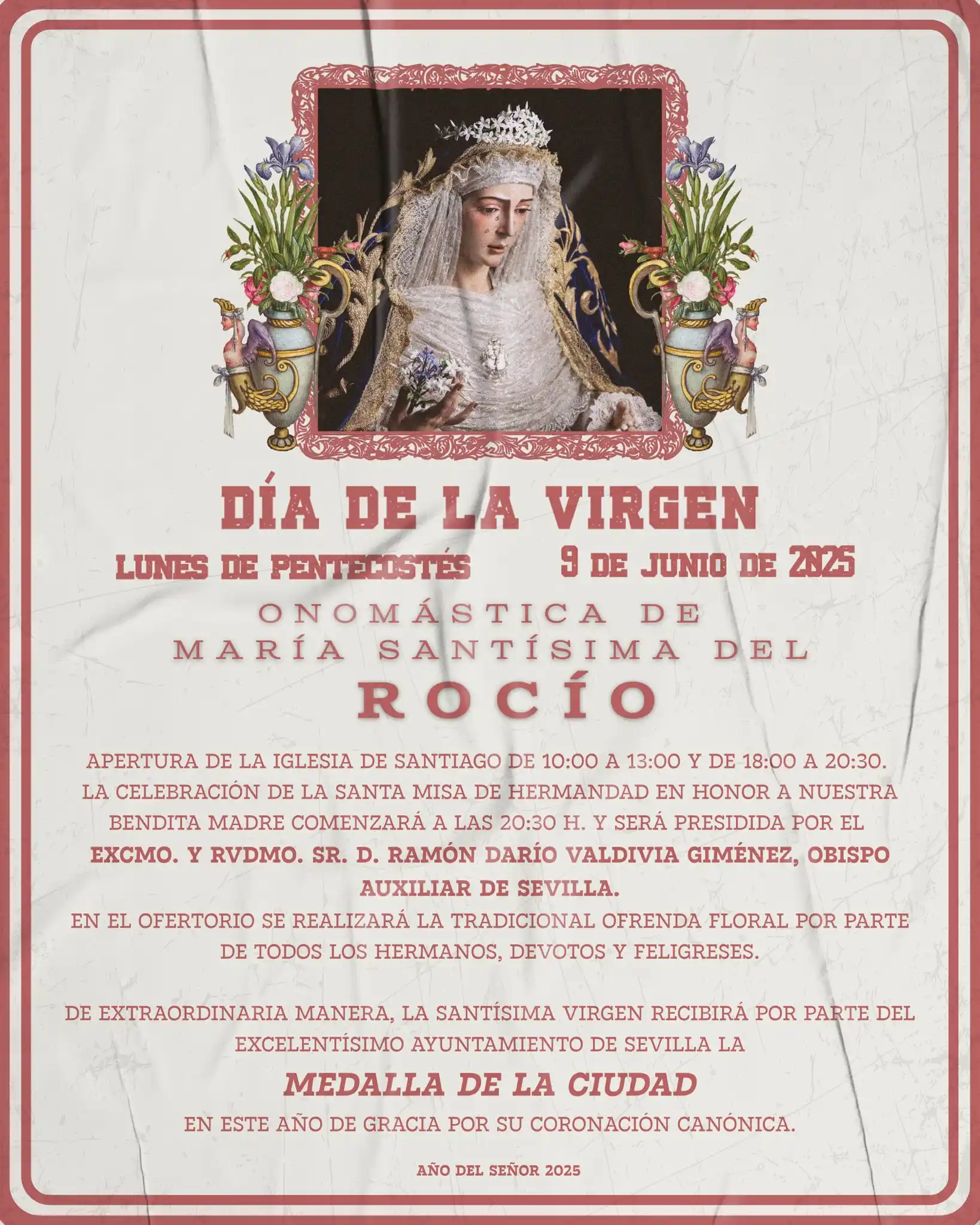 Image from HERMANDAD DE LA REDENCIÓN - ROCÍO (Sevilla): Rocío, Luz de Pentecostés.   El lunes próximo, 9 de junio, celebramos ...