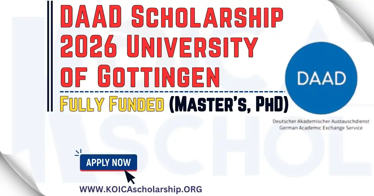 Image from KOICA Scholarship 2025: Gottingen DAAD Scholarship 2026 in Germany: Fully Funded Apply Link:...
