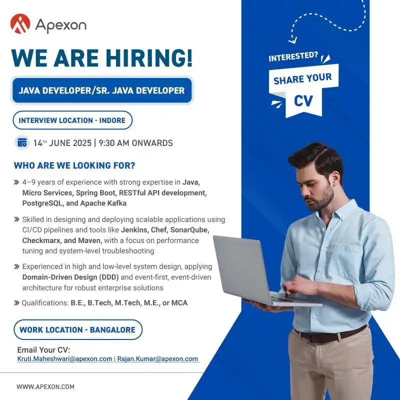 Image from Qtree Technologies - Job Openings: Java Developers, Ready to Take the Leap? 📍 Recruitment Drive – Indor...