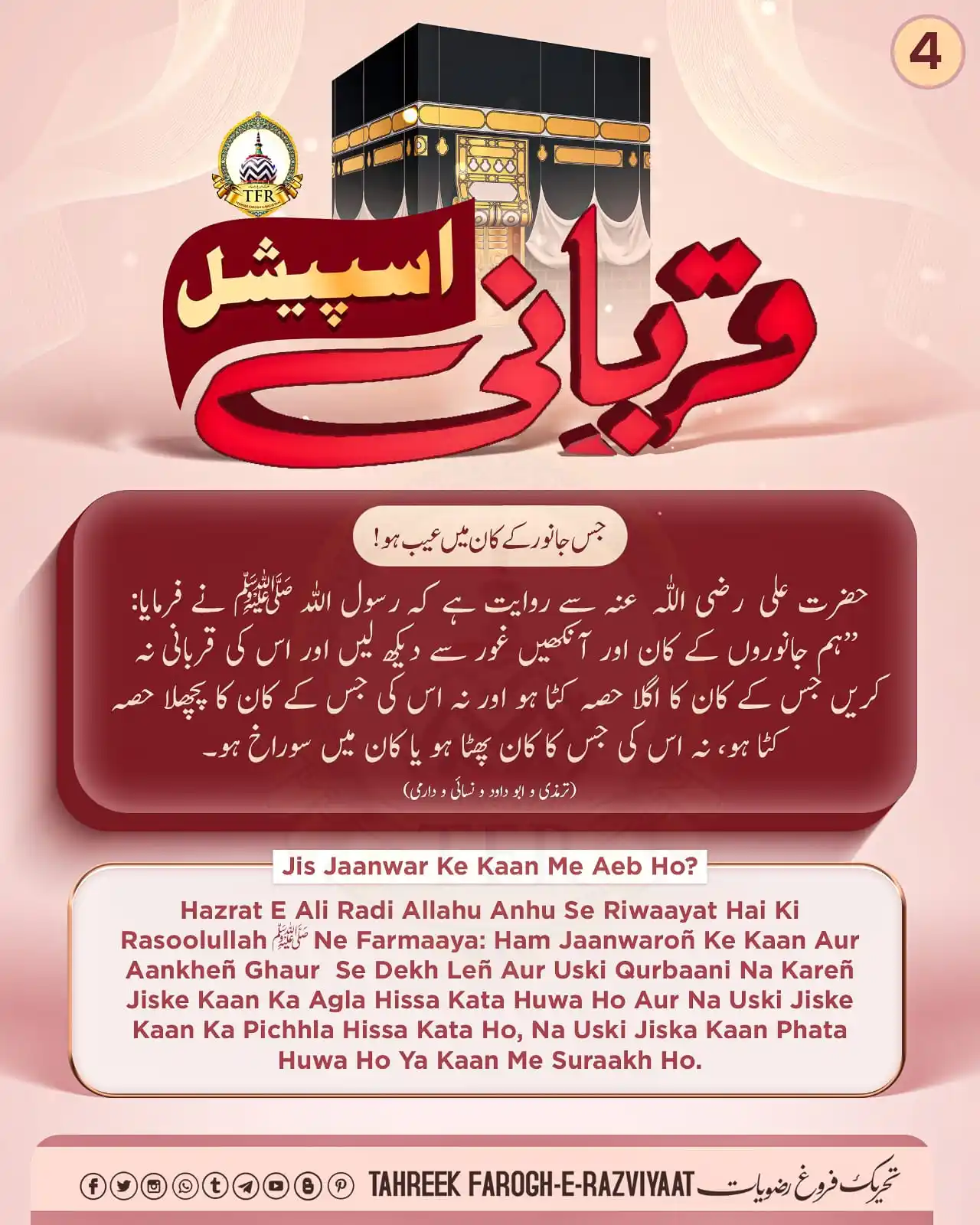 Image from Tahreek Farogh-E-Razviyaat: جس جانور کے کان میں عیب ہو؟ Jis Janwaar Ke Kaan Me Aeb Ho? https://w...