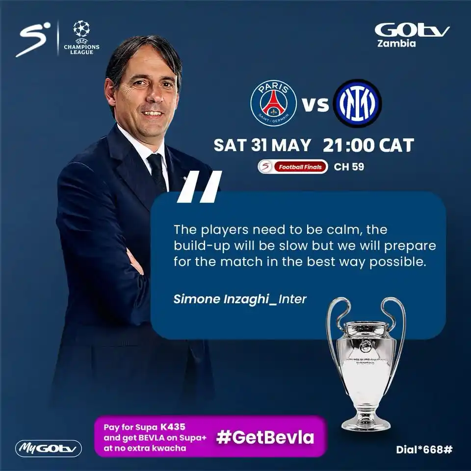 Image from GOtv Zambia: Inzaghi has prepared his team in the best way possible, is that enough...