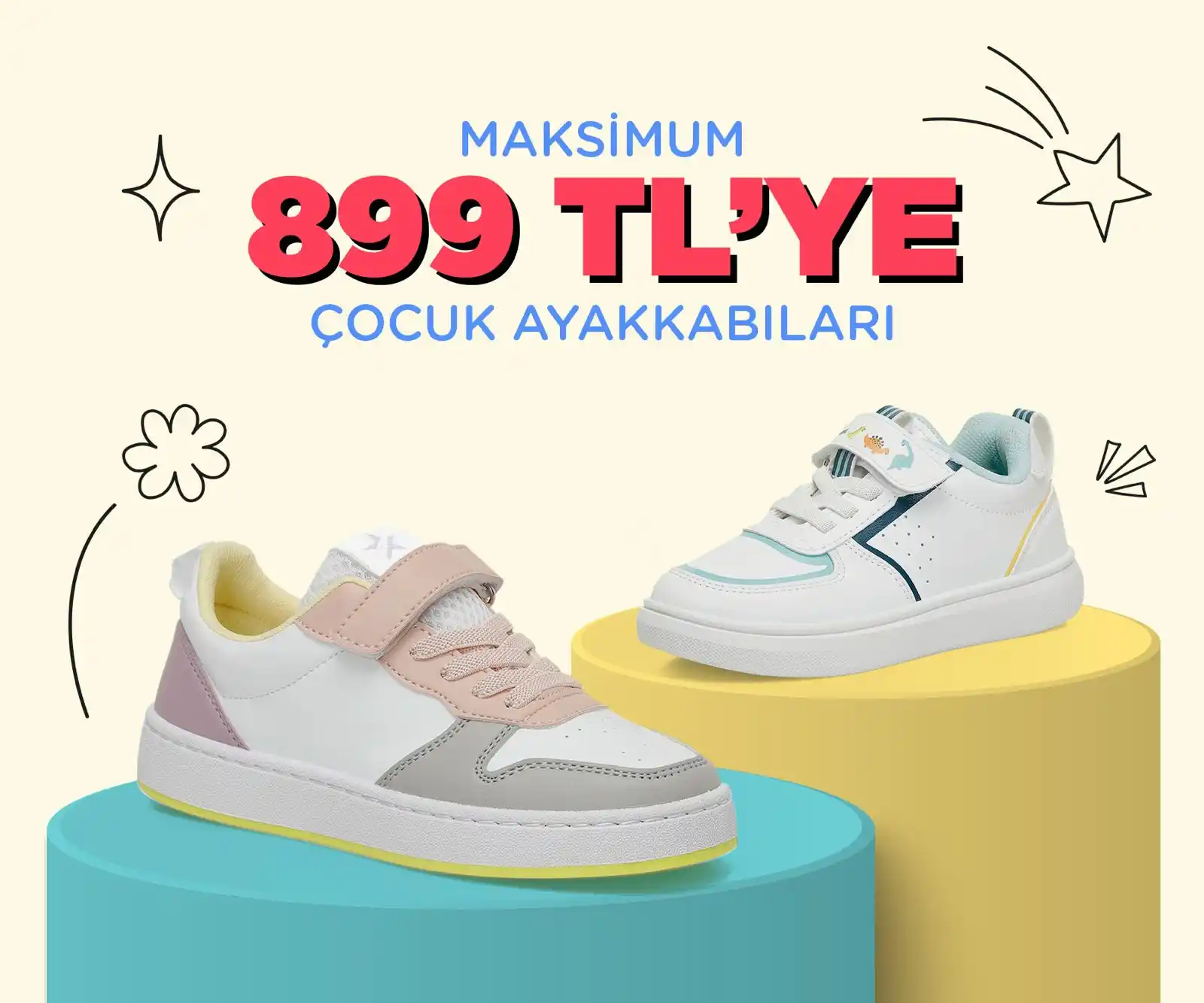 Image from FLO: Minik adımlar için büyük fırsat. 👟✨ Rengarenk çocuk ayakkabıları ma...