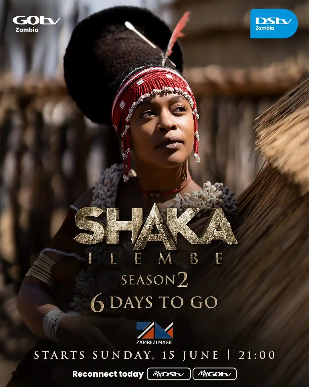 Image from GOtv Zambia: 👑 The legend continues… Shaka iLembe returns for Season 2 in just 6 d...