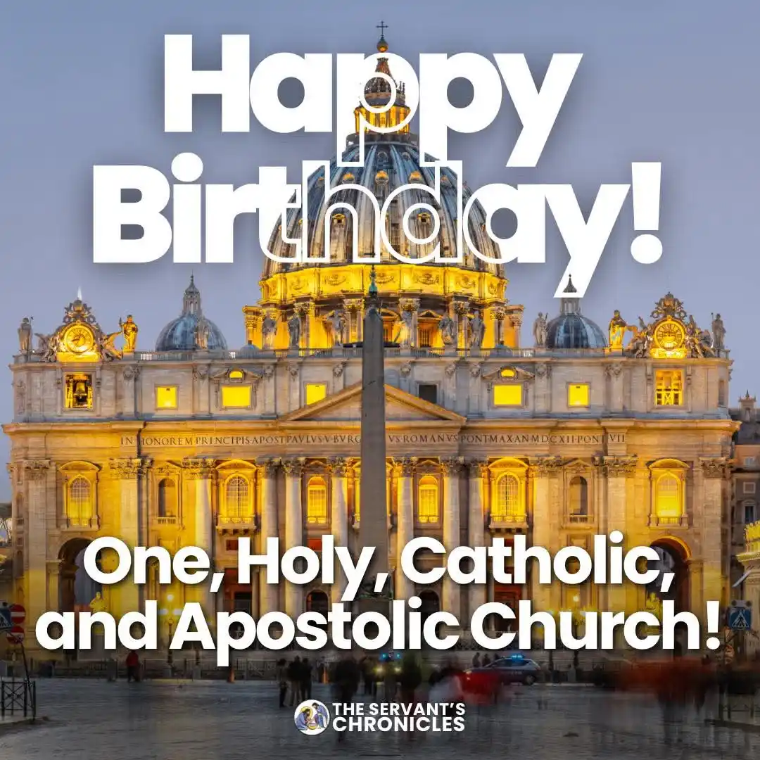 Image from Radio Chiedza - Catholic Media Broadcasting: Happy Birthday to the One, Holy, Catholic, and Apostolic Church! 🕊️🔥...