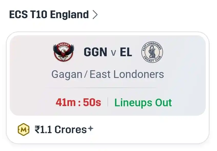 Image from Expert Dream11 Team - Prediction Best Expert Winning Dream 11 Teams - Dream11 Rank 1 GL SL H2H Teams: *ONLY 40 min Left..!*🥳🥳🎉 *After Lineups Pro Teams Added in PRO App....