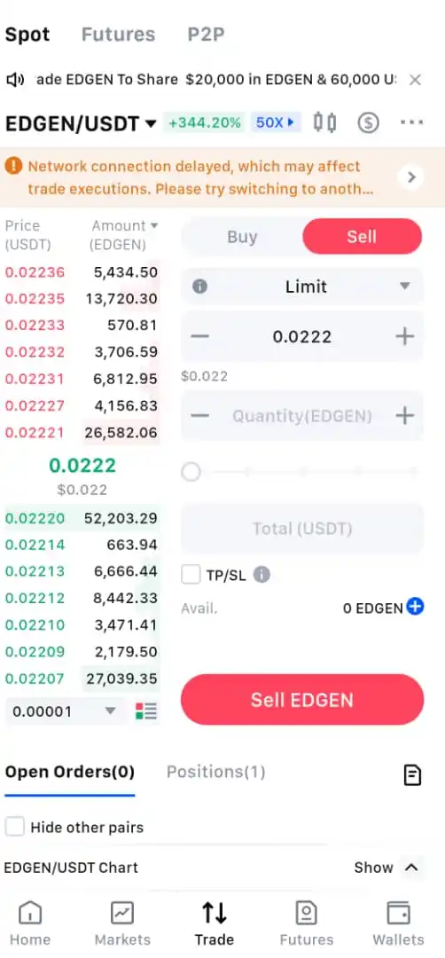 Image from 𝗙𝗶𝗻𝗮𝗻𝗰𝗲𝗧𝗩 𝗔𝗶𝗿𝗱𝗿𝗼𝗽 & 𝗖𝗿𝘆𝗽𝘁𝗼: $EDGEN listed at $0.04 now trading at $0.02   No no no no. This one pa...