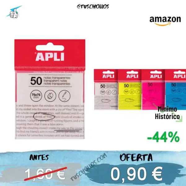 Image from Tuschollos - Ofertas, Chollos Y Gangas Todos Los Días De Amazon, Miravia Y Aliexpress!!!: 🛎 *50 NOTAS ADHESIVAS A PRECIAZO* <a class="text-blue-500 hover:under...