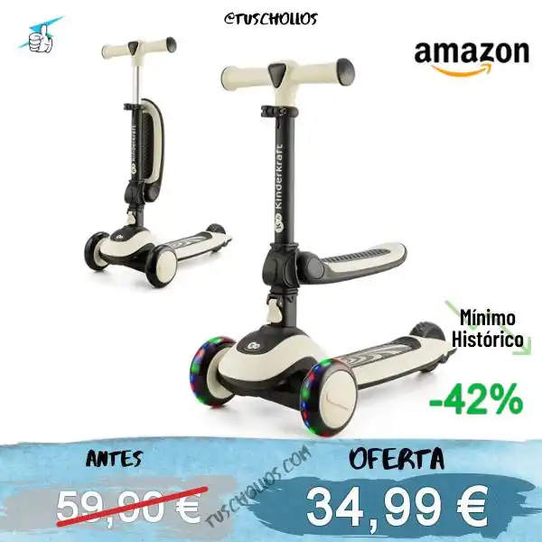 Image from Tuschollos - Ofertas, Chollos Y Gangas Todos Los Días De Amazon, Miravia Y Aliexpress!!!: *📣 A PRECIAZO PATINETE 2EN 1* <a class="text-blue-500 hover:underline...