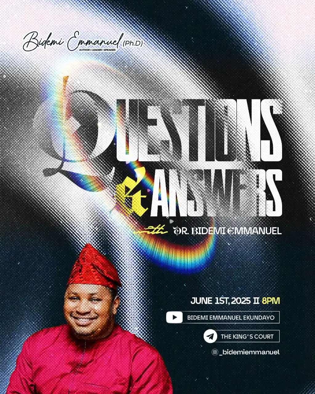 Dr Bidemi Emmanuel Ekundayo post