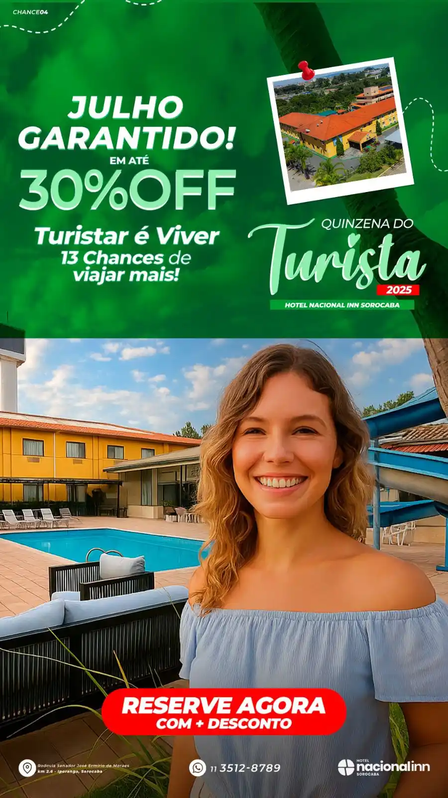 Image from Nacional Inn Sorocaba: As férias de julho estão batendo na porta! E aí, já tem planos? Julho...