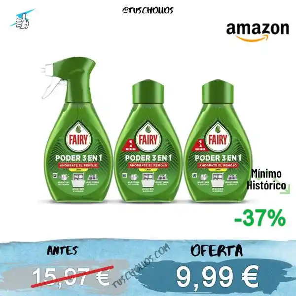 Image from Tuschollos - Ofertas, Chollos Y Gangas Todos Los Días De Amazon, Miravia Y Aliexpress!!!: *🥣🧼 CHOLLITO LOTE FAIRY* <a class="text-blue-500 hover:underline cur...