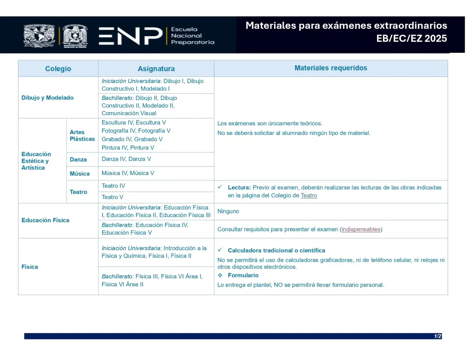 Image from ENP2unam: Estos son los requisitos para los exámenes extraordinarios, consúltalo...