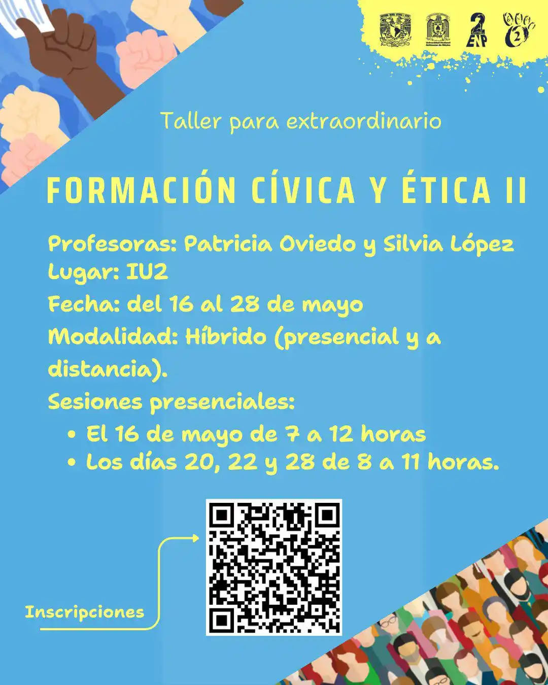 Image from ENP2unam: Inscríbete al Taller para extraordinario de Formación Cívica y Ética I...
