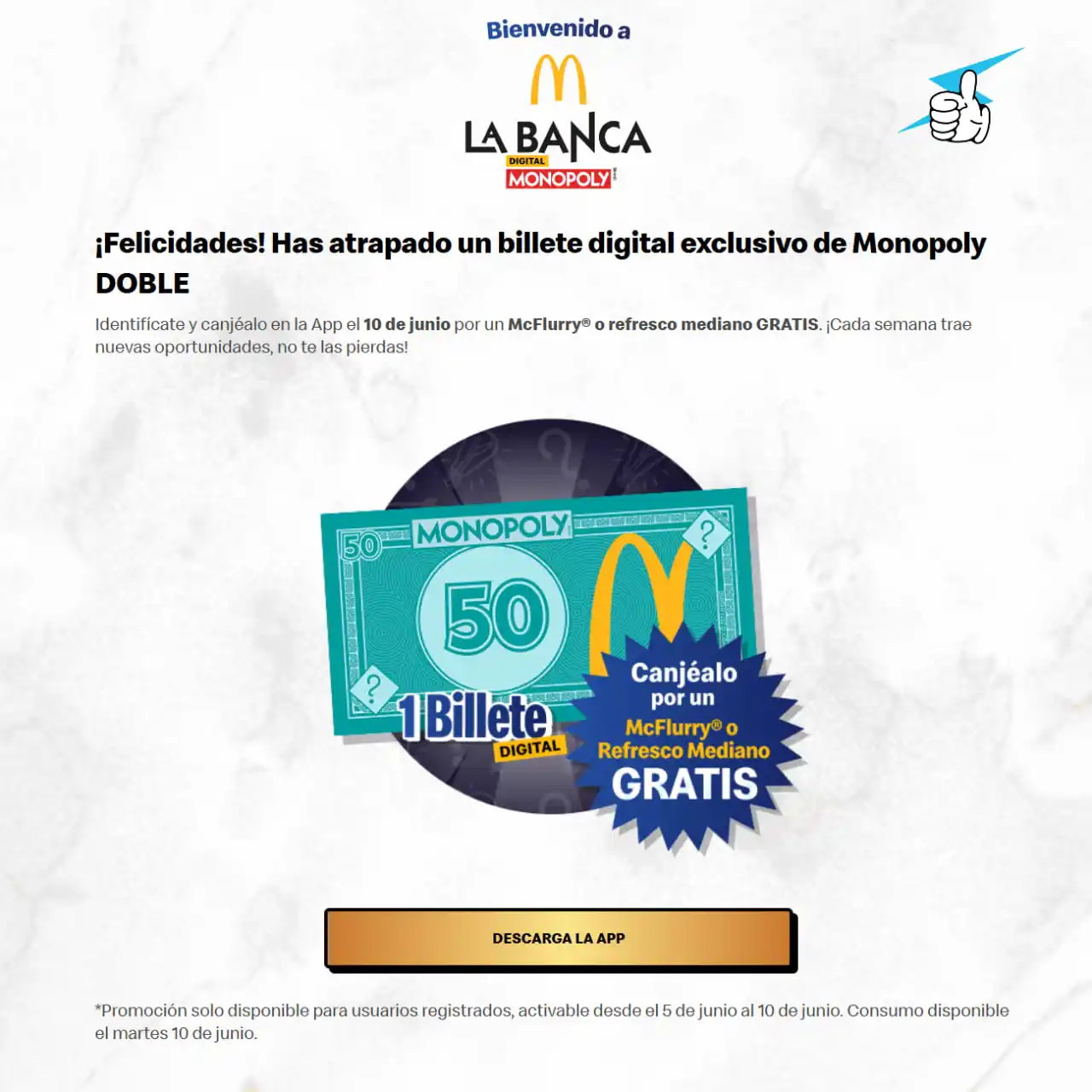 Image from Tuschollos - Ofertas, Chollos Y Gangas Todos Los Días De Amazon, Miravia Y Aliexpress!!!: 🎁🍦 ¡McFLURRY O REFRESCO GRATIS EN McDONALD’S! <a class="text-blue-50...