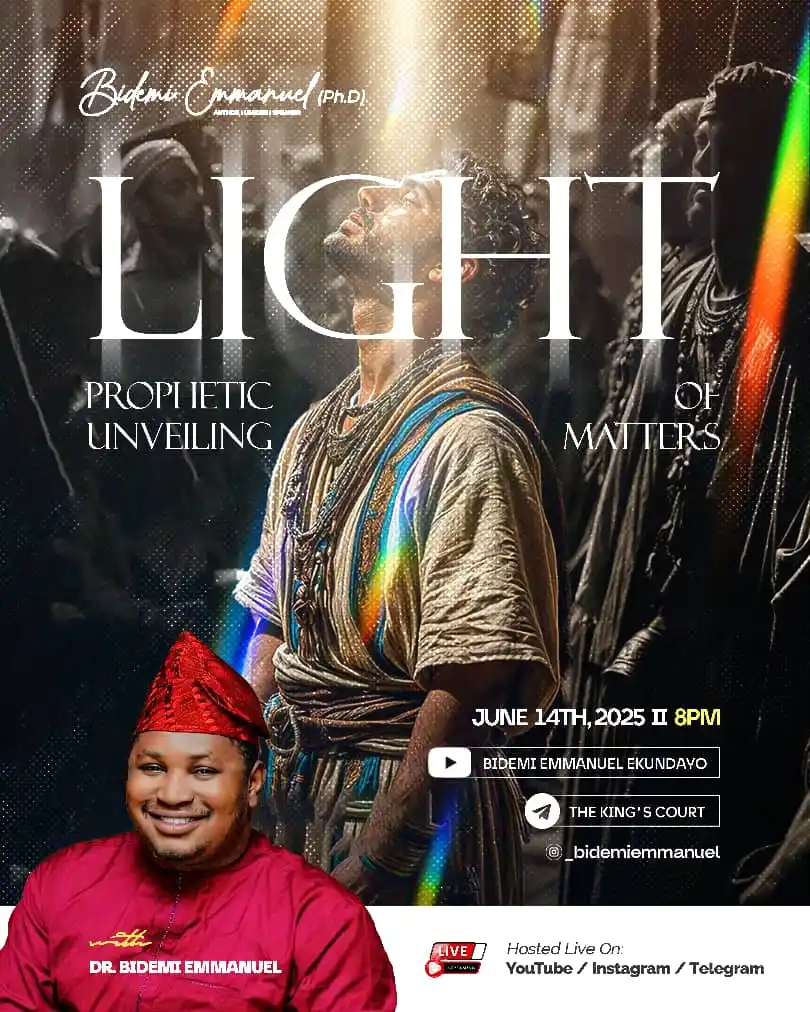 Image from Dr Bidemi Emmanuel Ekundayo: True sight goes beyond having physical eyes—it requires light. Just as...