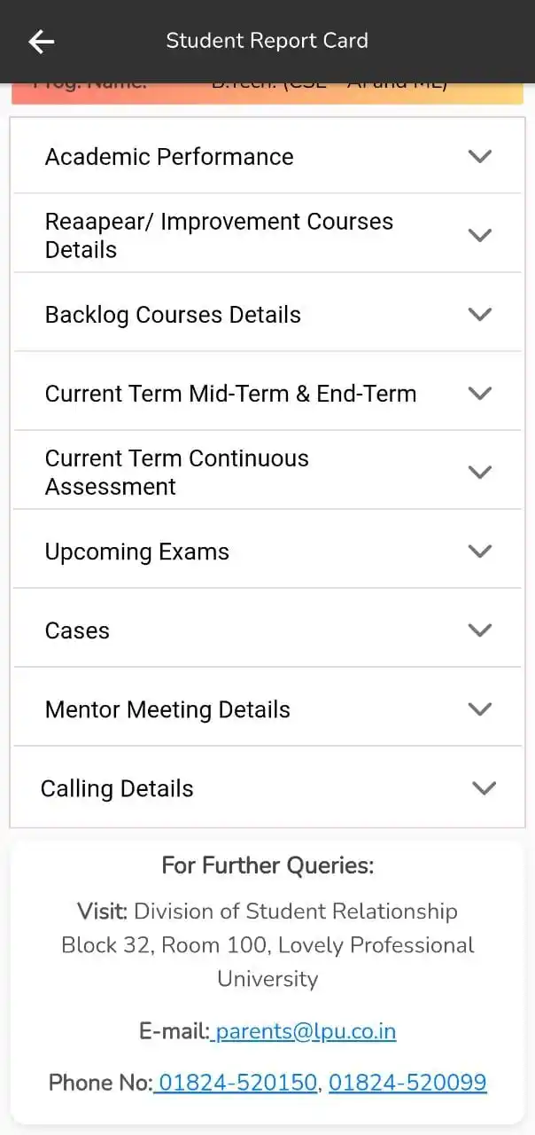 Image from TEAM CSE LPU: Check Your Blunders 😜 Soon Guys LPU Touch -> Search Report Card -> ...
