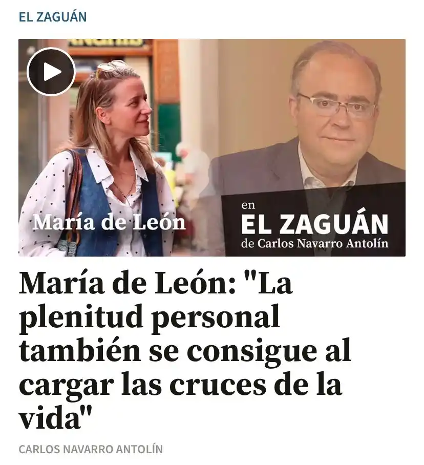 Image from Aldaberos: 📹 Hablamos con la escritora sevillana María de León.   <a class="text...