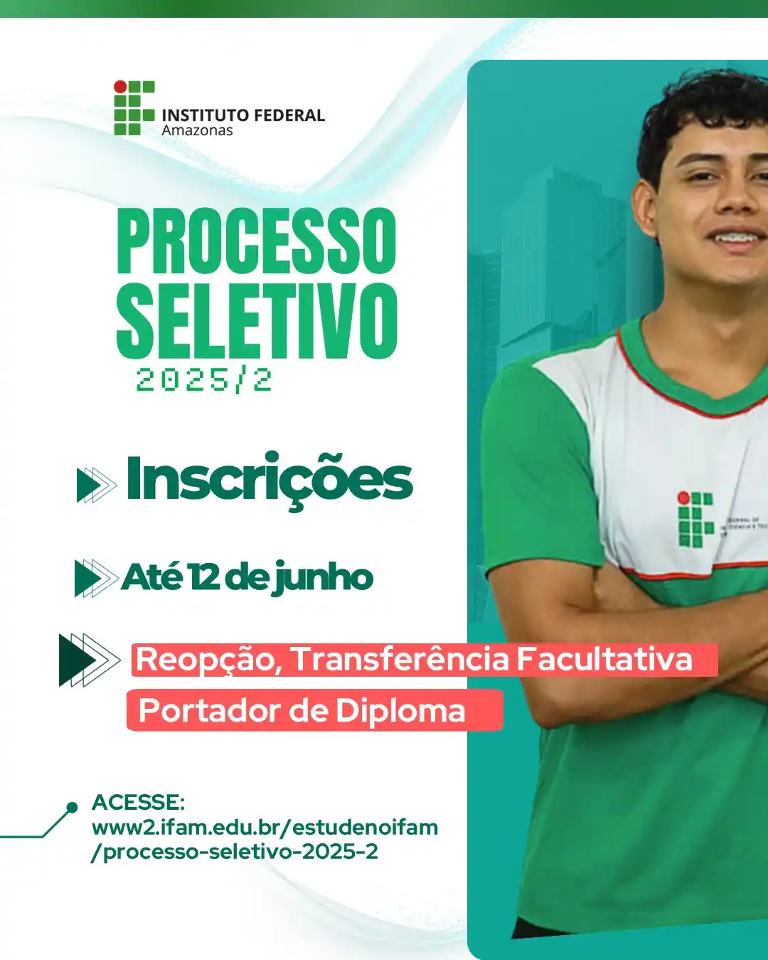 Image from 📚 Estude no IFAM: *📢 LEMBRETE – VAGAS REMANESCENTES DE GRADUAÇÃO* As inscrições foram ...