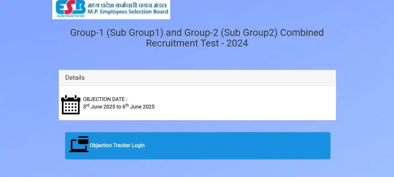 Image from The WiNNERS Institute, Indore: *MPESB Group-1 & Group-2 Recruitment Test 2024 – Objection Window Open...
