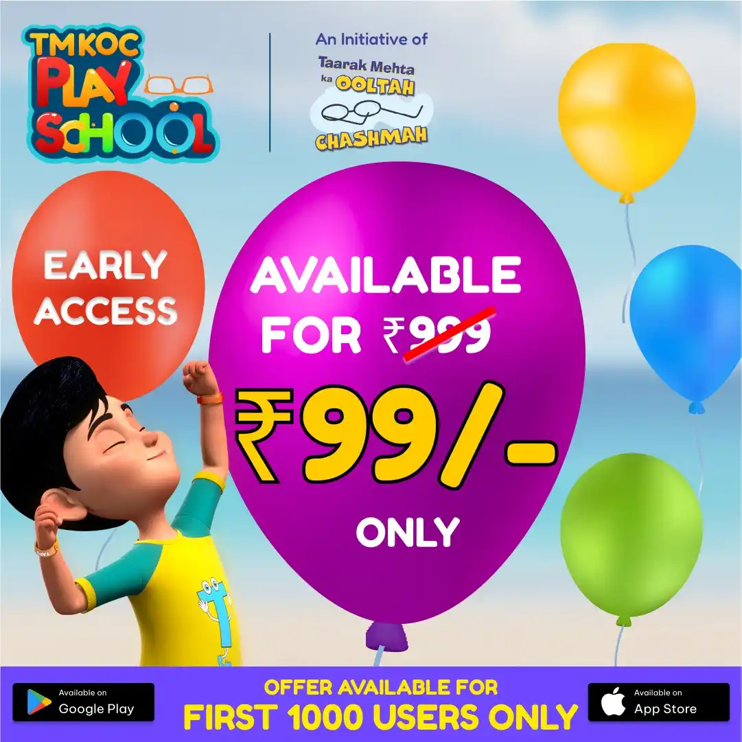 Image from Taarak Mehta Ka Ooltah Chashmah NFP: TMKOC Playschool is Here! Early Access for the First 1,000 Users Only!...