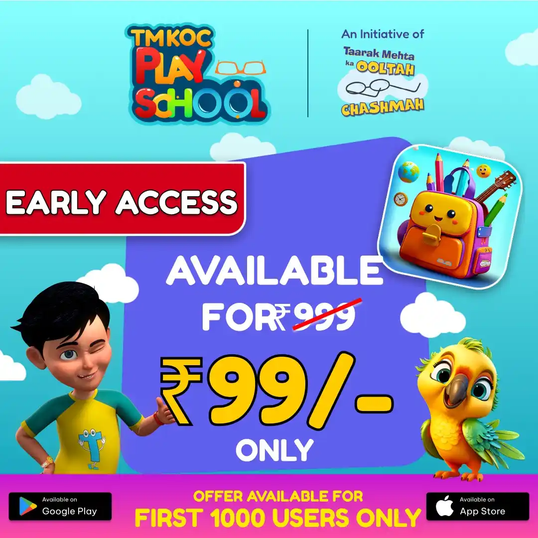 Image from Taarak Mehta Ka Ooltah Chashmah NFP: TMKOC Playschool is Here! Early Access for the First 1,000 Users Only!...