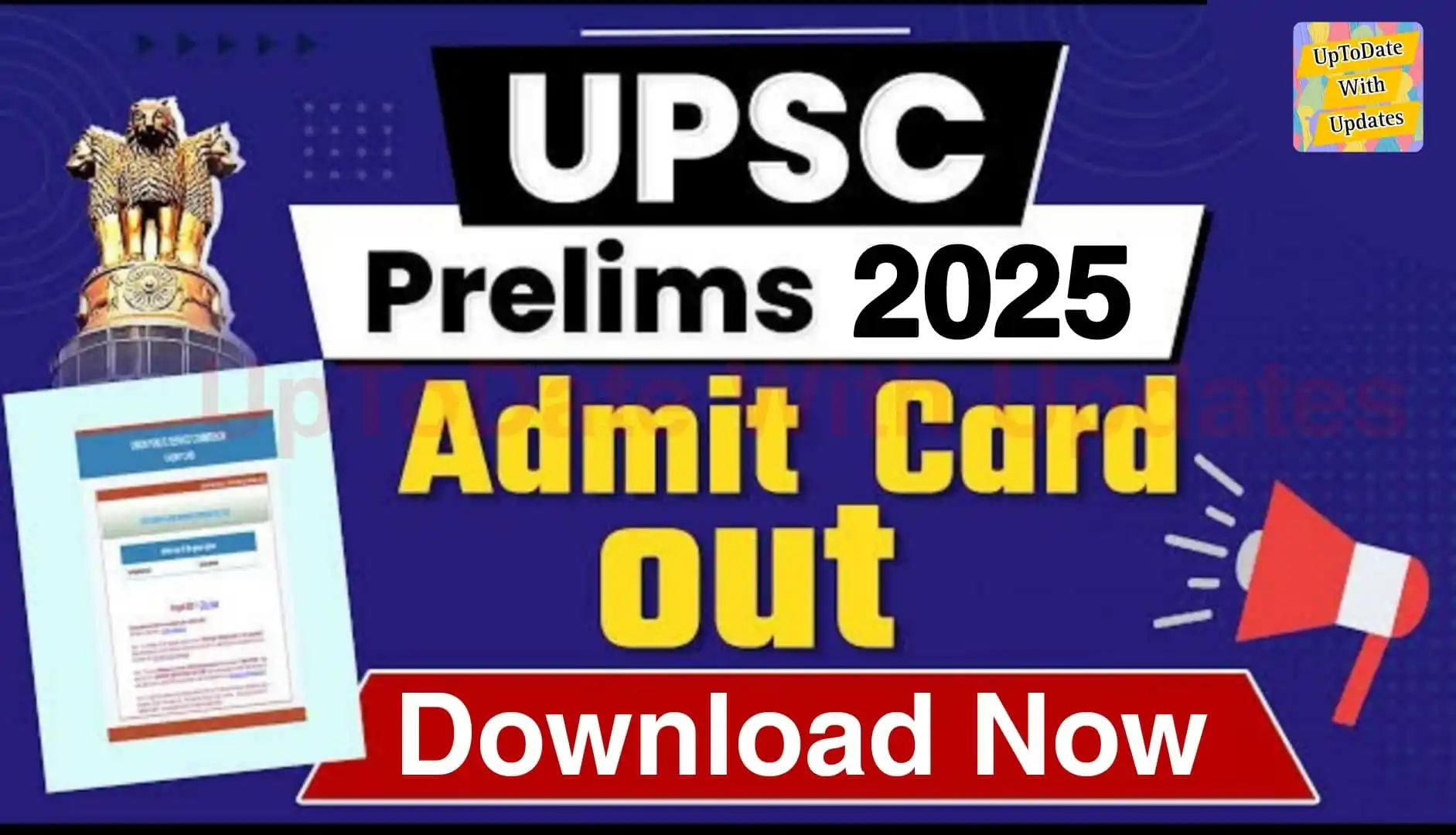 Image from IGNOU UpToDate With Updates: *UPSC has released the admit card for your IAS/CSE Prelims 2025. So,yo...
