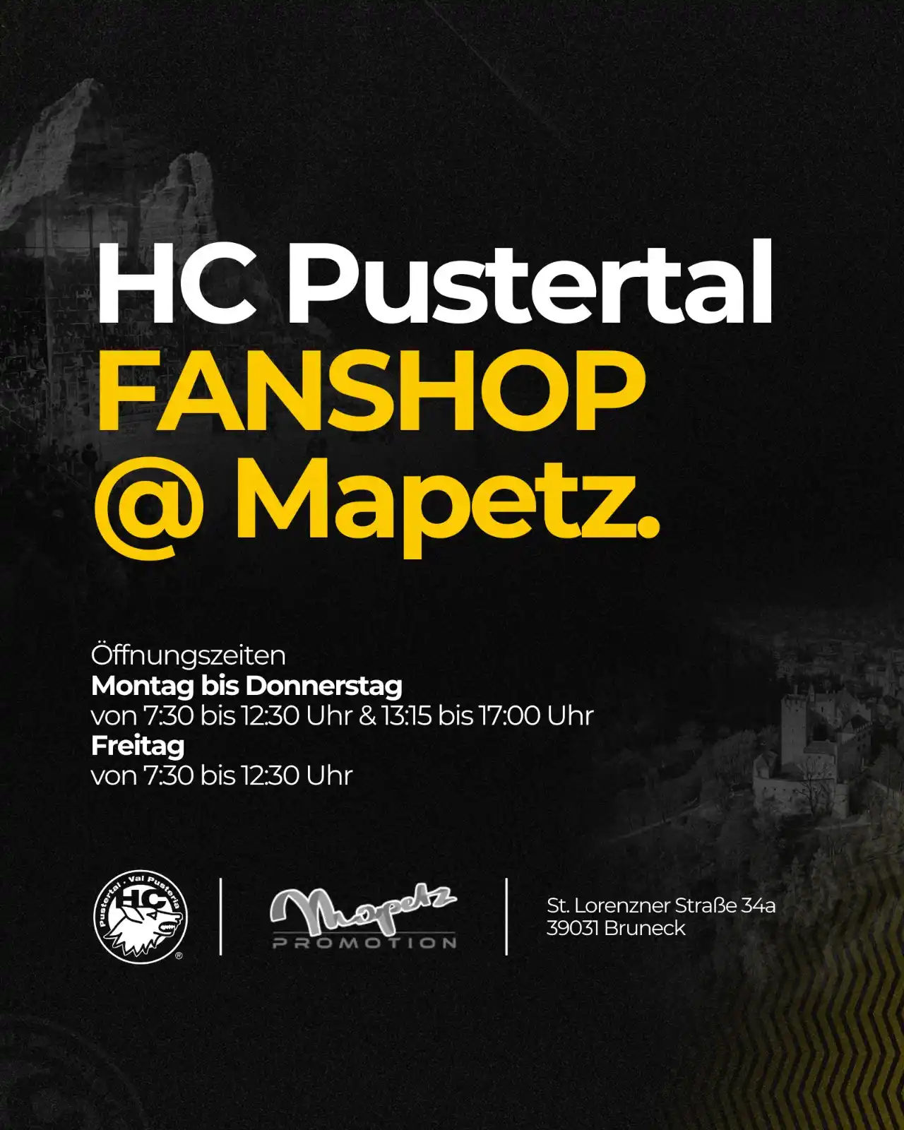 Image from HC Pustertal Wölfe: Fanshop in der Intercable Arena geschlossen? Kein Problem! ✅ Unsere Fa...