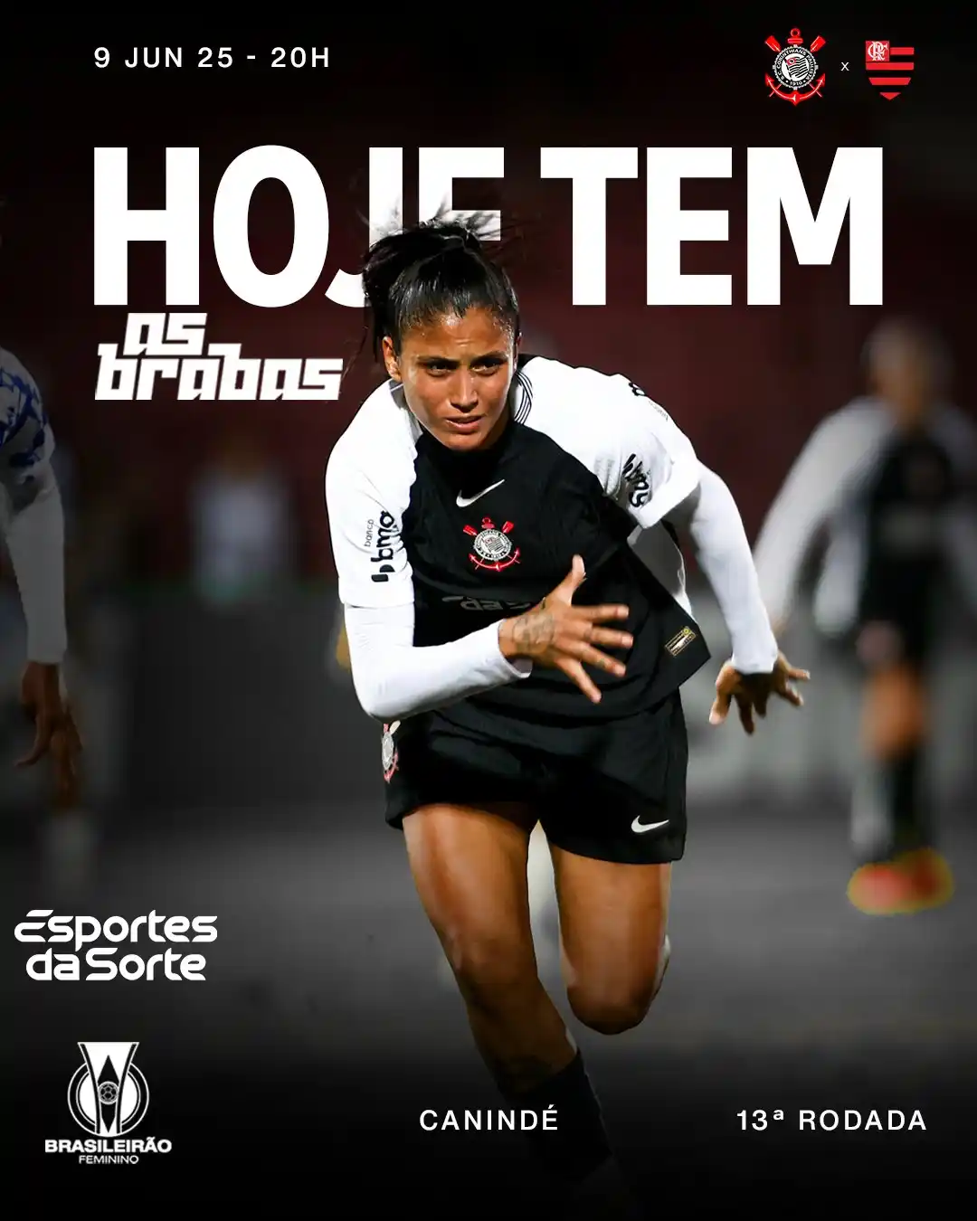Image from TNT Sports | Corinthians: *BOM DIA, FIEL!⛅* * *Hoje tem As Brabas pelo Brasileirão Feminino! 🏴�...