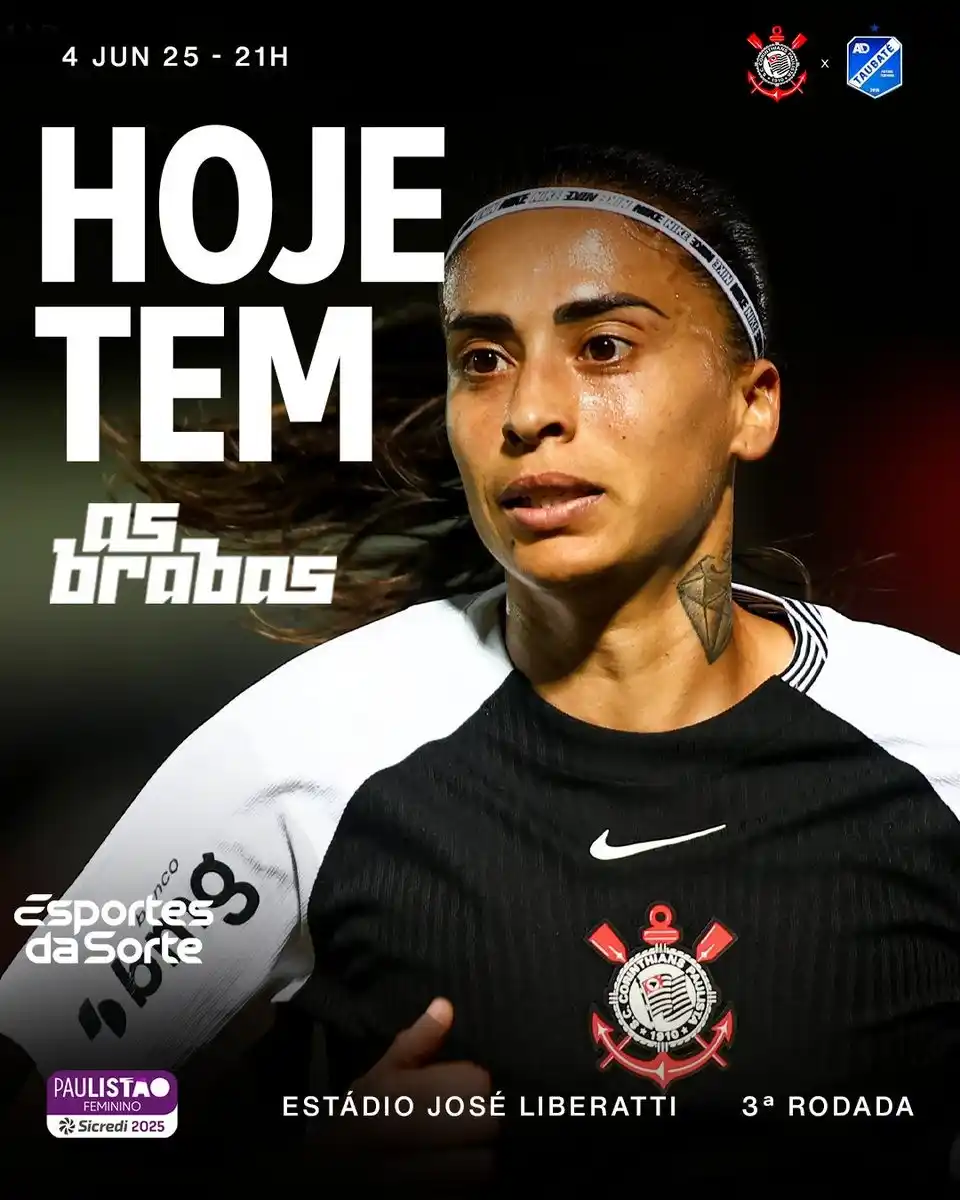 Image from TNT Sports | Corinthians: Bom dia, TIMÃO! 🦅 Só pra te lembrar, hoje tem jogo das brabas pelo P...