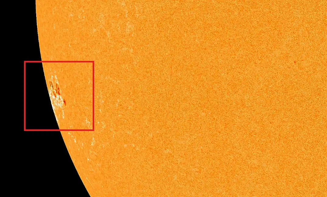Image from Kurzwelle und mehr ...: Ein neues aktives Sonnenfleckengebiet ... ... ist aktuell am südöstli...