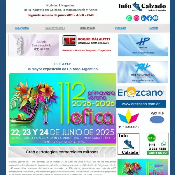 Image from Calzawapp by Info Calzado 🇦🇷: 👟 *Ya está disponible Info Calzado # 247 – Año 6, 2ª semana de junio*...