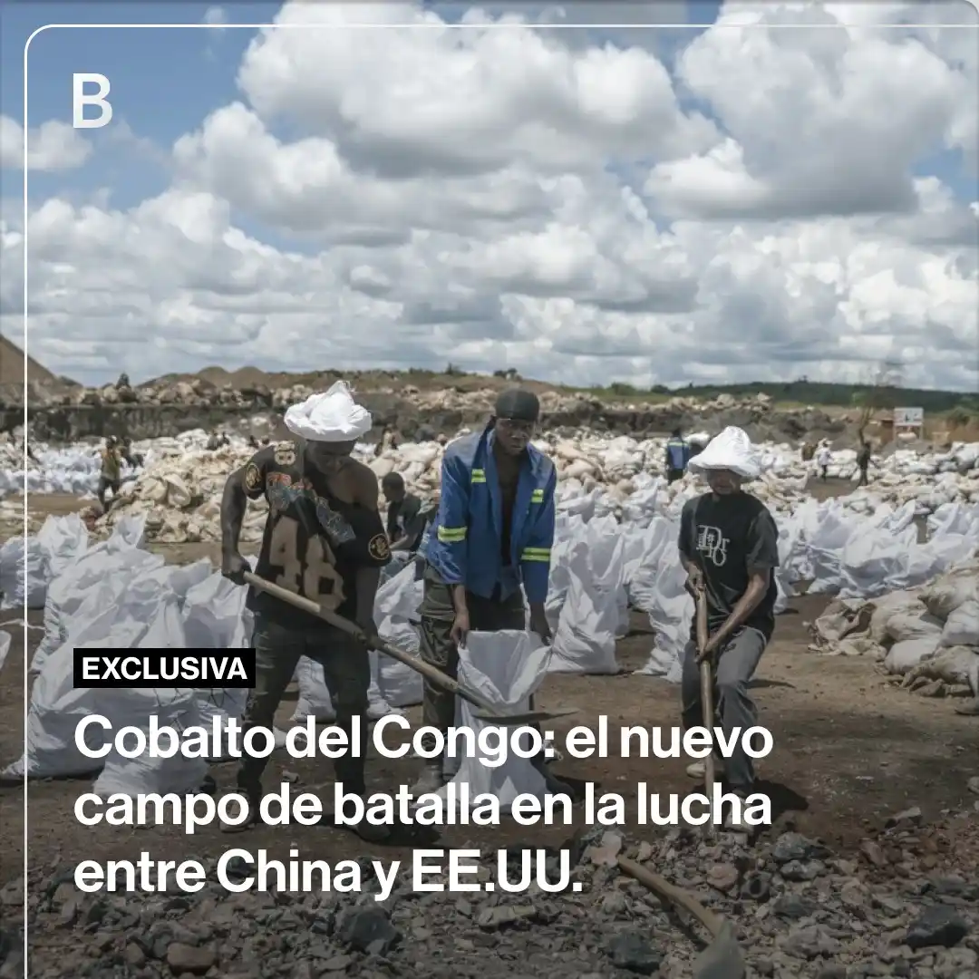 Image from Bloomberg en Español: En medio de una *guerra comercial* global, el *Congo* intenta cortejar...