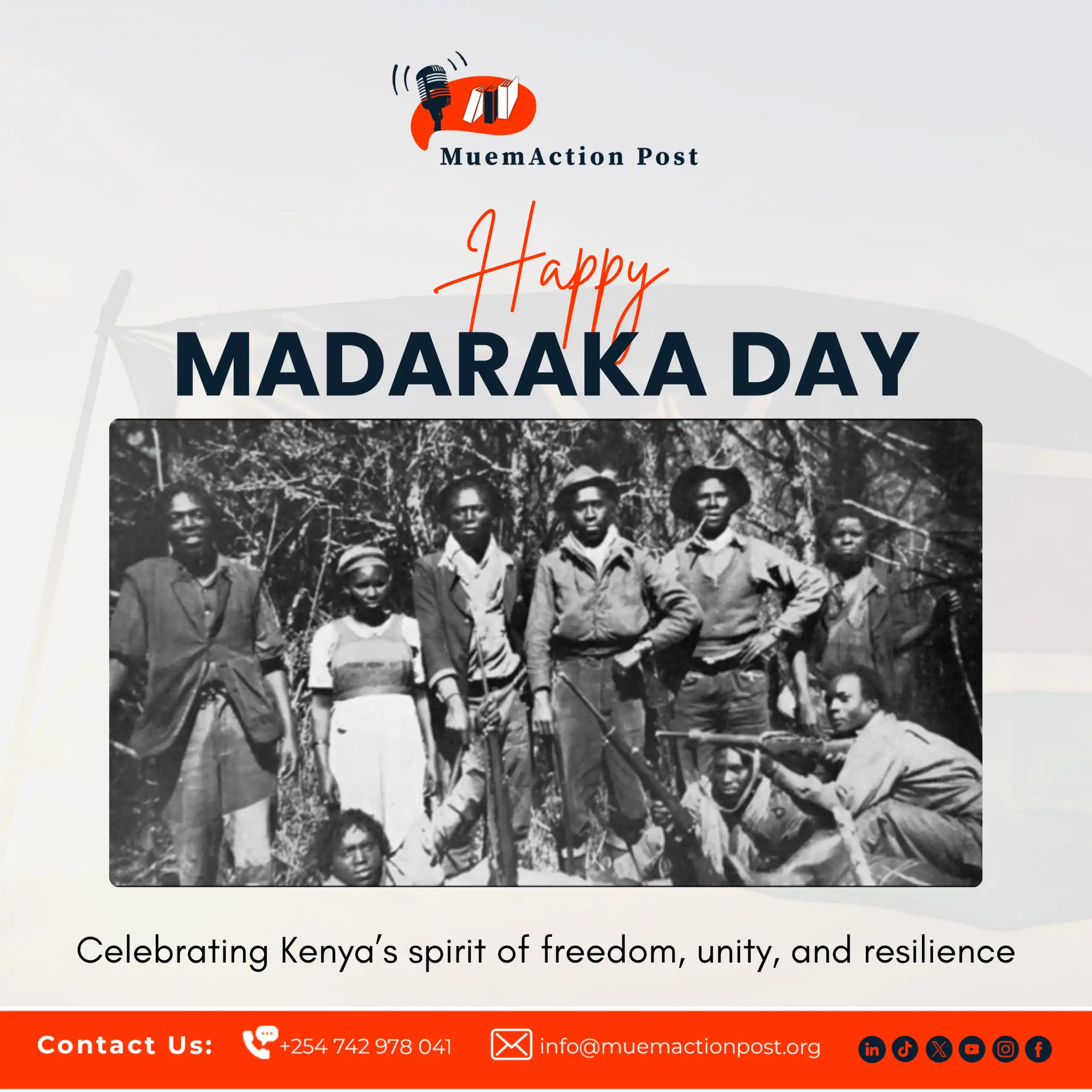 Image from MuemAction Post: Happy Madaraka Day! Let’s remember our heroes who fought for our indep...