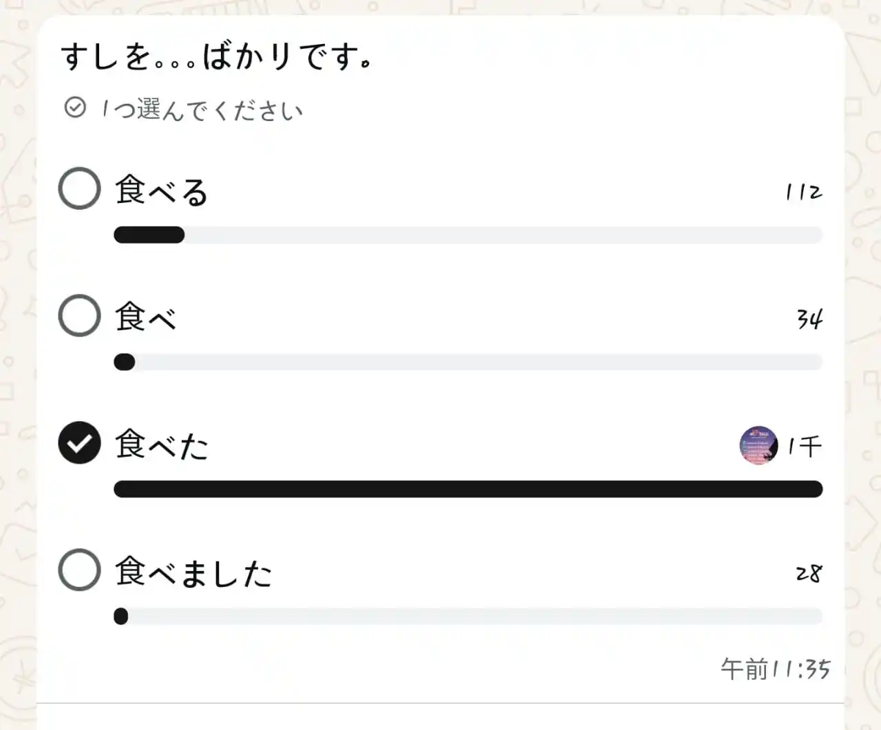 Image from Belajar Bahasa Jepang ( Gakkou Matsuri ): Jawaban Quizz Hari ini adalah... C. 食べた Selamat Kepada 1106 Member y...