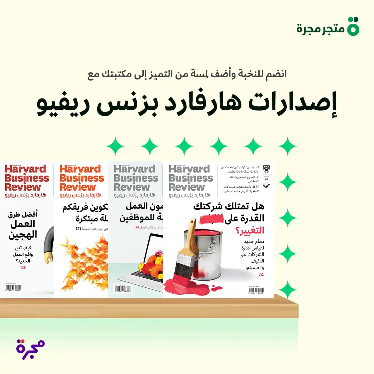 Image from مجرة: 📚 خبرات عريقة بين يديك! مع إصدارات هارفارد بزنس ريفيو، ستُضيف إلى مك...